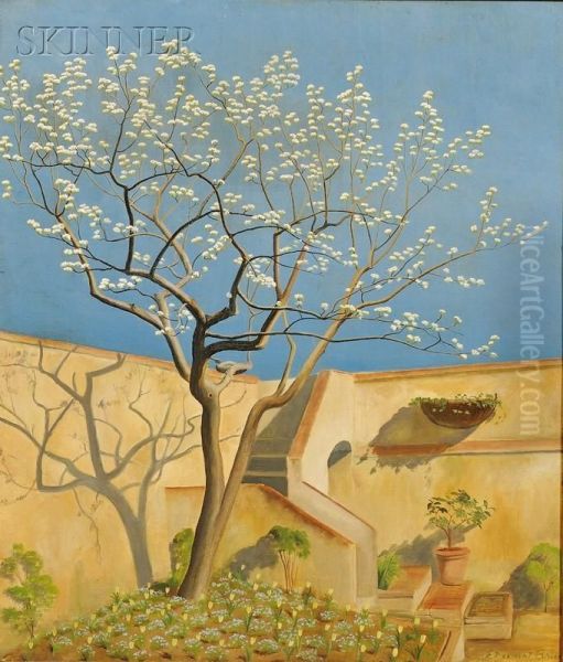 The Pear Tree Oil Painting by Edward Bruce