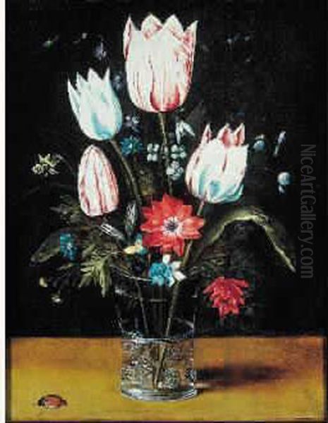 Fleurs Dans Un Vase Oil Painting by Ambrosius Brueghel