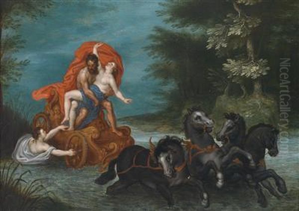 The Rape Of Proserpina Oil Painting by Jan The Elder Brueghel