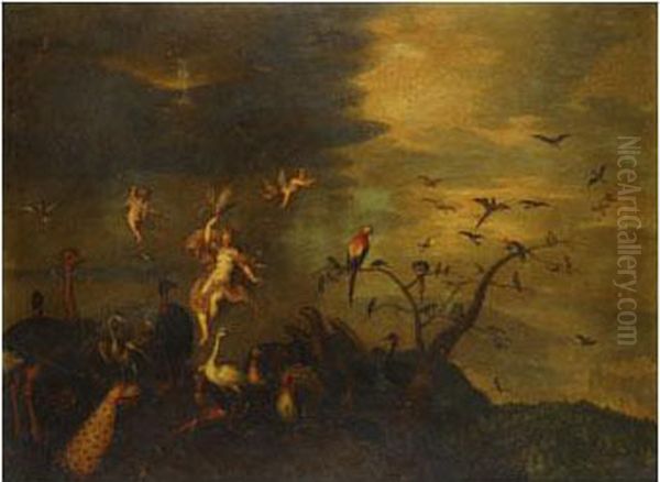 Alegoria Del Aire Oil Painting by Jan Brueghel Le Vieux