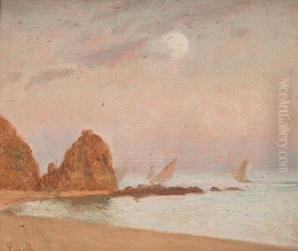 Cala Menuda, Tossa De Mar Oil Painting by Joan Brull