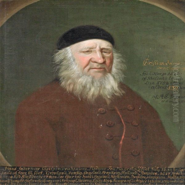 Portrait Of Drackenberg Oil Painting by Morten Thrane Brunnich