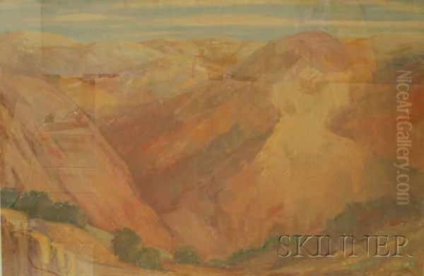 Desert Hills, 
Probably California. Oil Painting by Everett Lloyd Bryant