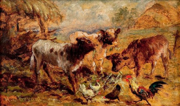 Animals Oil Painting by Henry Charles Bryant