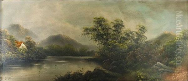 River Landscape Oil Painting by Joshua Bryant