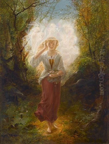 The Fairy Woods Oil Painting by Robert Brydall