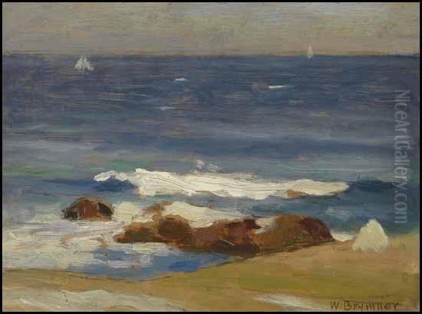 A Summer Sea Oil Painting by William Brymner