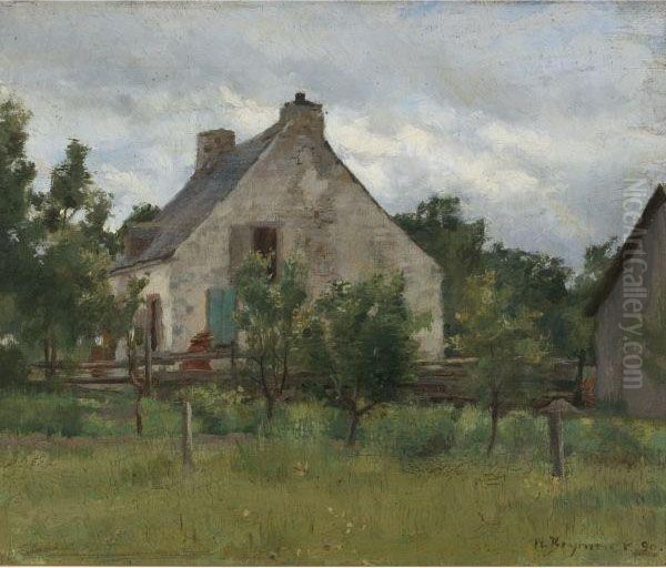 Maison De Campagne Oil Painting by William Brymner