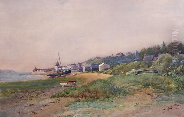 Deganwy Oil Painting by Robert J. M. Buchanan