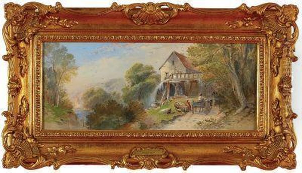 Mill Near Richmond. Oil Painting by William Cross Buchanan