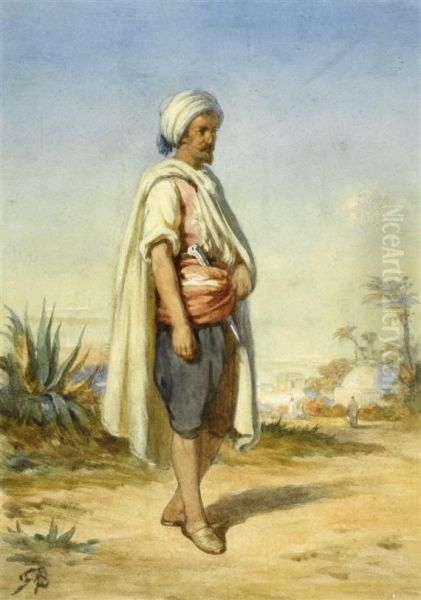 North African Oil Painting by Frank Buchser