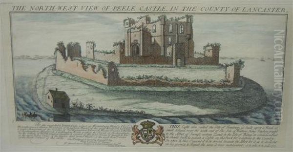 Views Of Sawley Abbey Oil Painting by Nathaniel and Samuel Buck