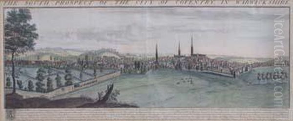 The South Prospect Of The City Of Coventry Oil Painting by Nathaniel and Samuel Buck