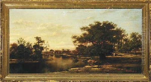 Along The Bayou Oil Painting by William Henry Buck