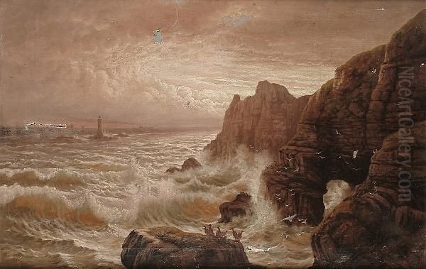 Lands End Oil Painting by William Henry Buck