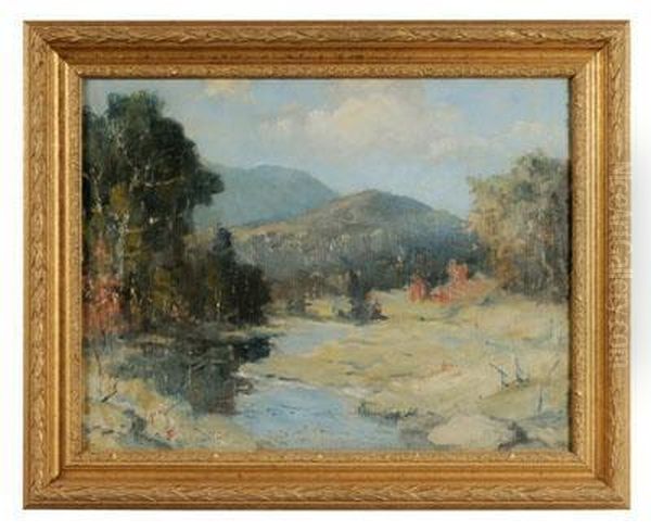 The Stream In Spring Oil Painting by Charles E. Buckler