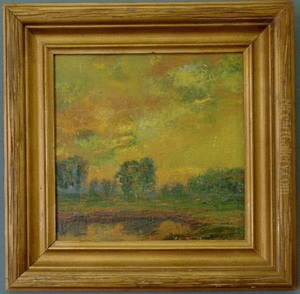 A Southern Landscape Oil Painting by Charles E. Buckler