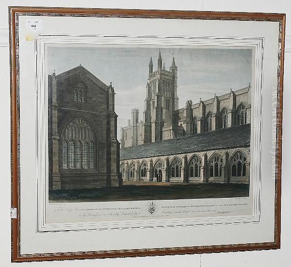 Winchester College Oil Painting by John Buckler