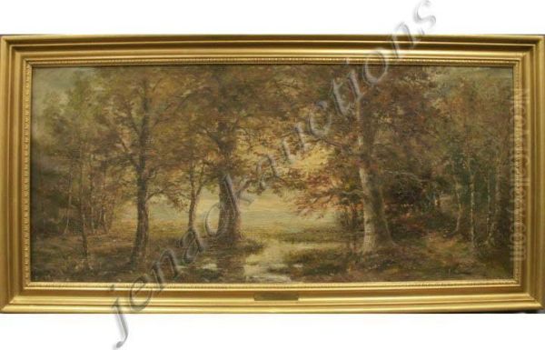 Woodlandquiet Oil Painting by William Savery Bucklin