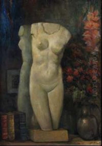 Busto Di Donna In Marmo Oil Painting by William Savery Bucklin