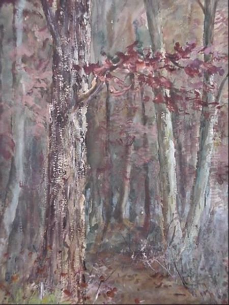 Woodland Scene With Stream Oil Painting by William Savery Bucklin