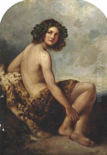 The Young Bacchus Oil Painting by Richard Buckner