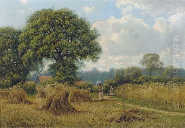 Summer In The Country Oil Painting by Frederick Buckstone