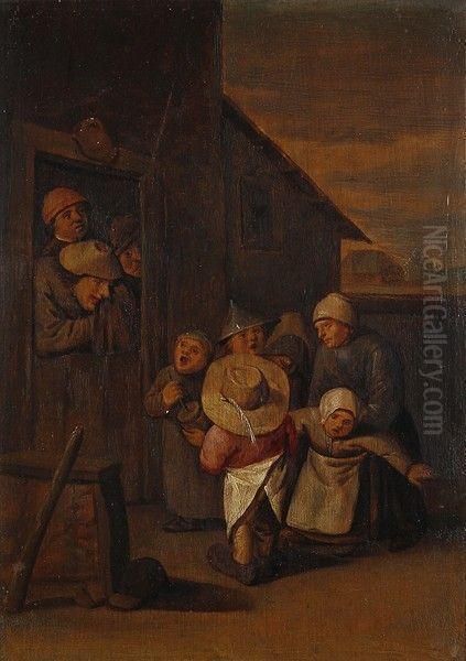 Chorale De Jeunes Enfants Oil Painting by Jan Jansz. Buesem