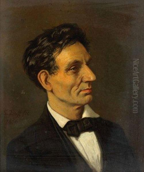 Portrait D'abraham Lincoln Oil Painting by Sebastian Buff