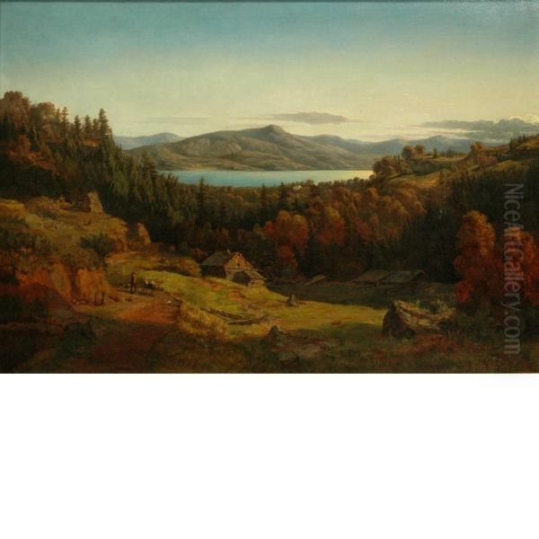 View Of Jay Peak, Vermont Oil Painting by John Henry Bufford