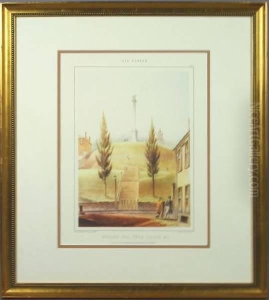 Lithograph, Beacon Hill, 20th C Oil Painting by John Henry Bufford