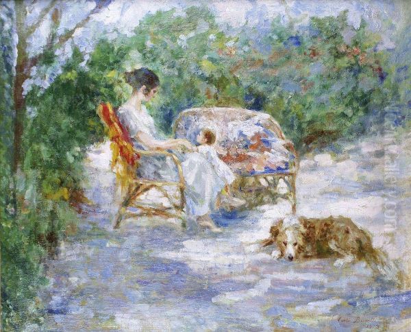 Apres-midi Dans Le Jardin Oil Painting by Carlo Bugatti