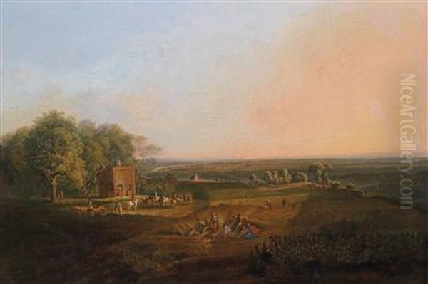 Smallcoburg Hunting Party Oil Painting by Conrad Buhlmayer