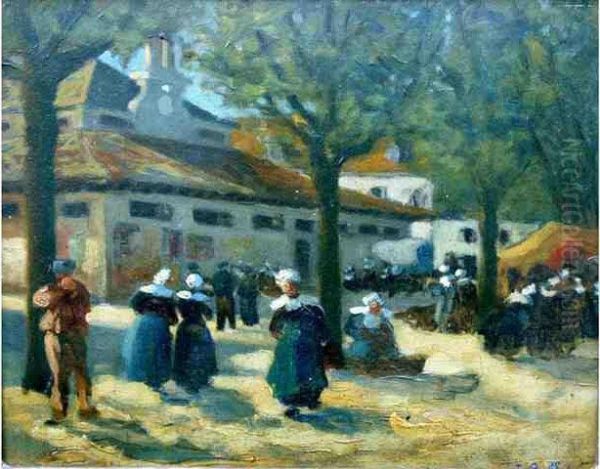 Marche En Bretagne Oil Painting by Joseph Bulfield