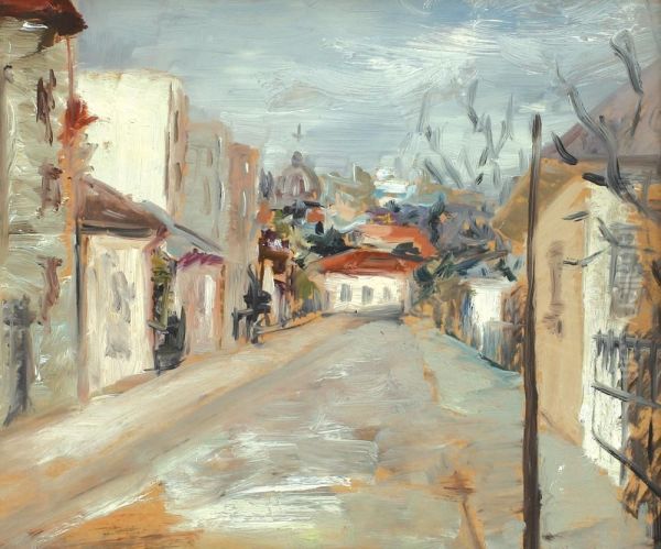 Case Vechi Din Bucuresti Oil Painting by Bob Bulgaru