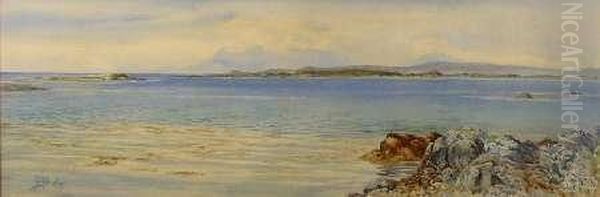 Skye From Arisaig Oil Painting by S. Marshall Bulley