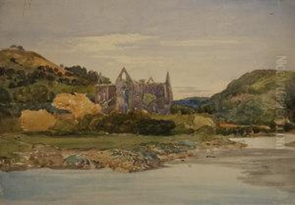 Tintern Abbey Oil Painting by James Bulwer