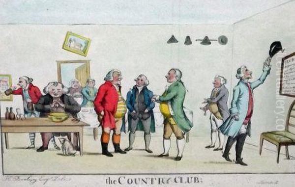 The Country Club Oil Painting by Henry William Bunbury