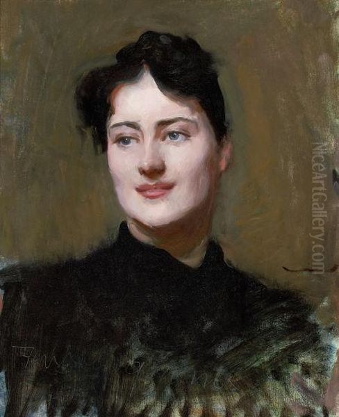 Portrait Of A Woman by Dennis Miller Bunker