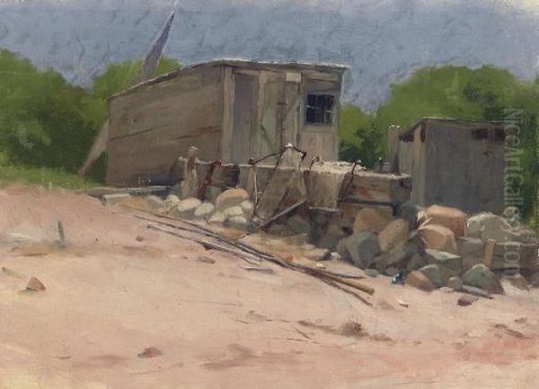 The Shed Oil Painting by Dennis Miller Bunker