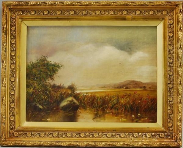 The Edge Of The Prairie Oil Painting by Andrew Fisher Bunner