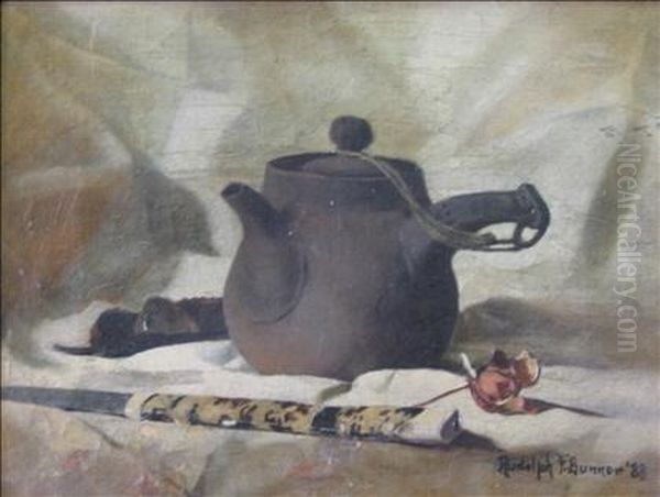 Still Life Oil Painting by Rudolph F. Bunner