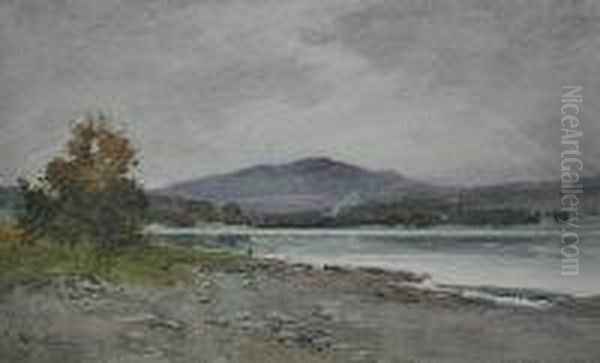 Loch Insh On The Spey Oil Painting by Thomas Bunting