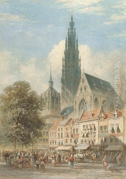 Cologne Oil Painting by John Burbridge