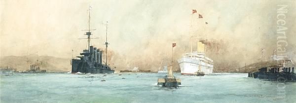 Gibraltar 30 Jan '12 'medina' Arriving Oil Painting by William John Burchell