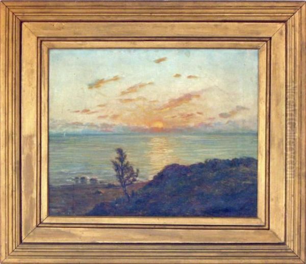 Sunset Landscape Oil Painting by Horace Robbins Burdick