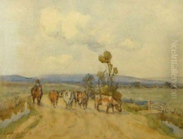 Langham Sketch Oil Painting by Cecil Ross Burnett