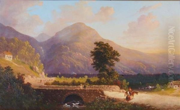 Ben Lomond Oil Painting by Thomas Mickell Burnham