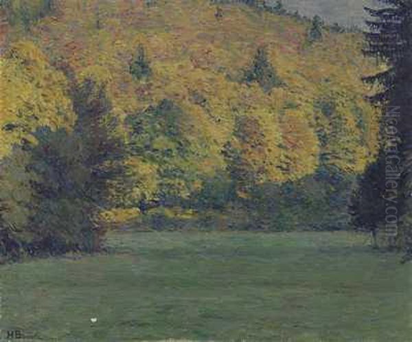 Herbstwald Oil Painting by Rudolf Hans Burnitz