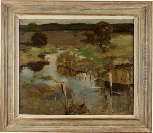 Stream In Galloway Oil Painting by Robert Burns